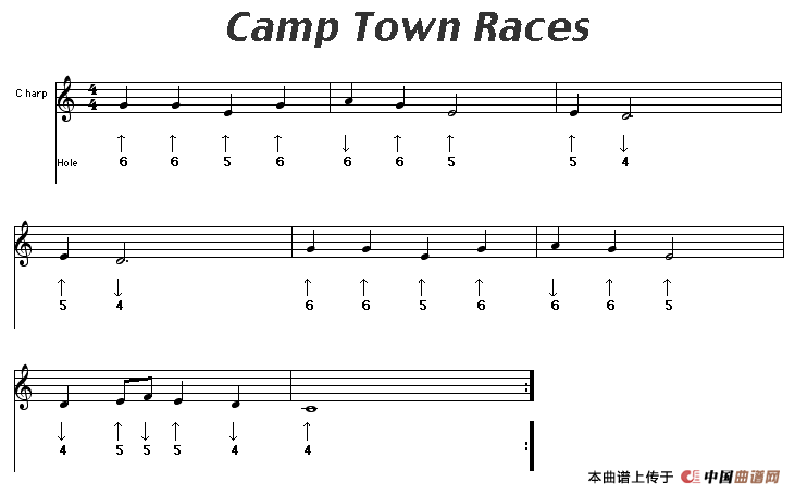 camp town races（布鲁斯）