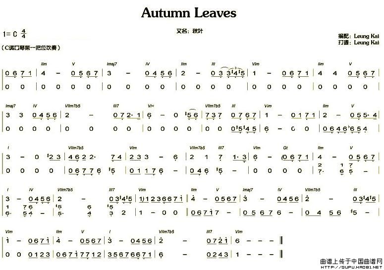 Autumn Leaves（秋叶）