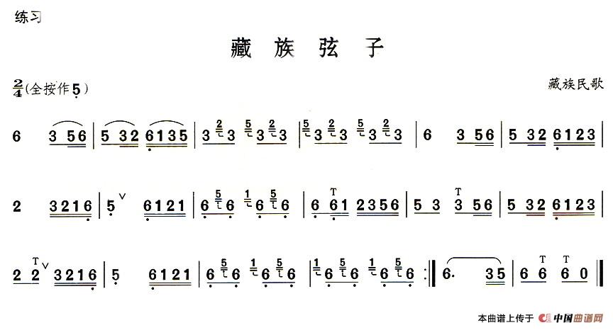 葫芦丝技巧练习之五：倚音练习