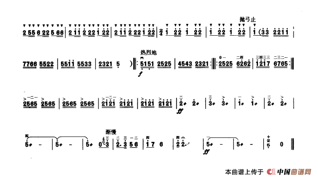 家乡的喜讯（板胡曲集第五级）